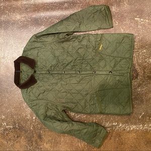 Barbour Mens Large Quilted green jacket